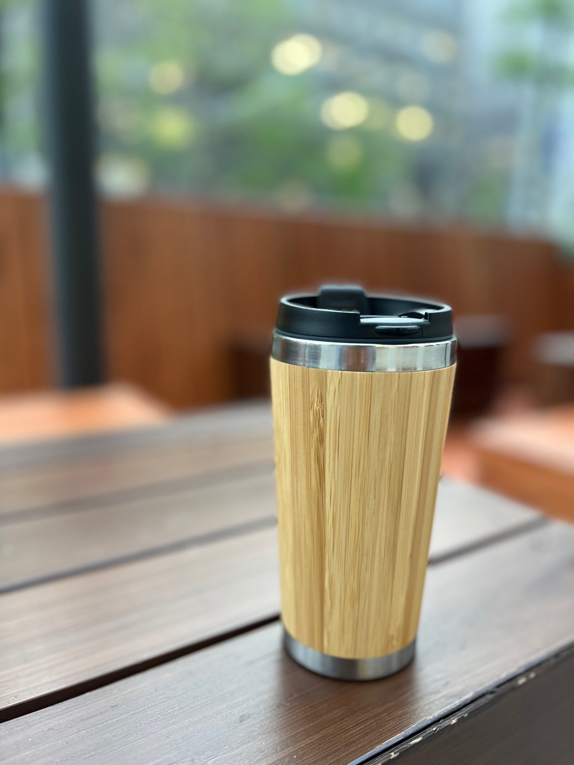 Bamboo Travel Tumbler | 450ml Leakproof Eco Cup for City Living – Bambloom