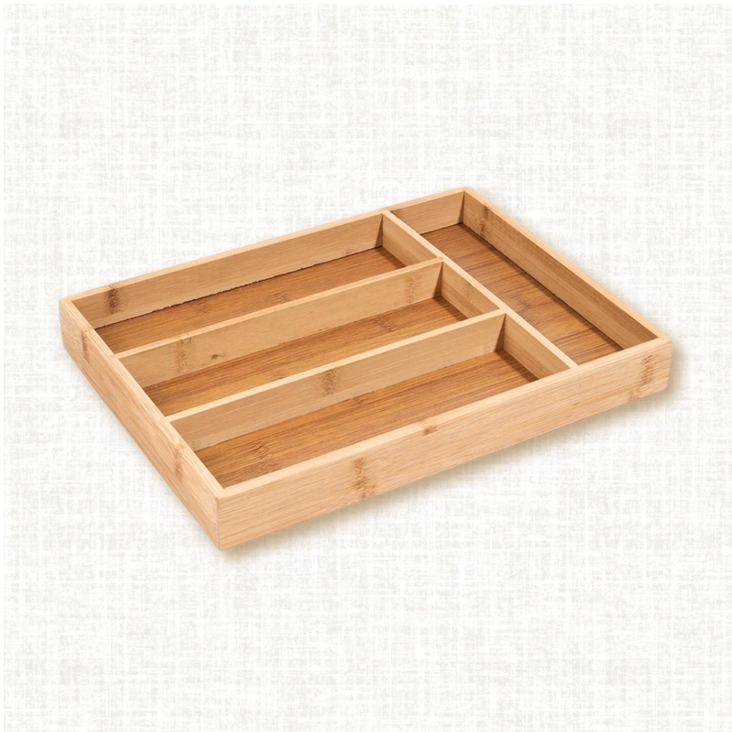 Bamboo Cutlery Divide Storage Trays  Rack  － Kitchen Drawer Organizer Home Accessories