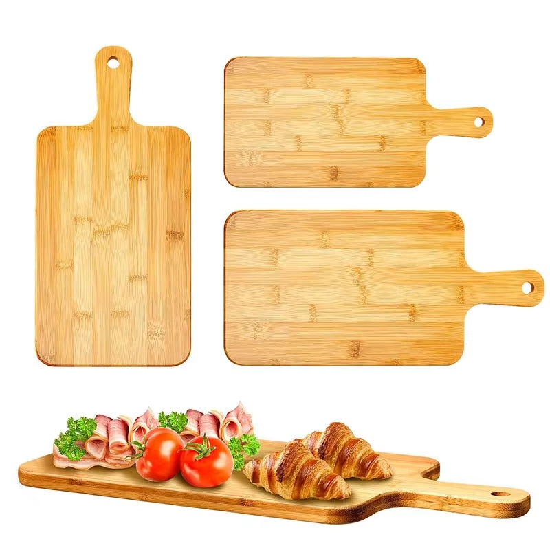 Bamboo Cutting Board with Handle－Antibacterial Kitchen Tool